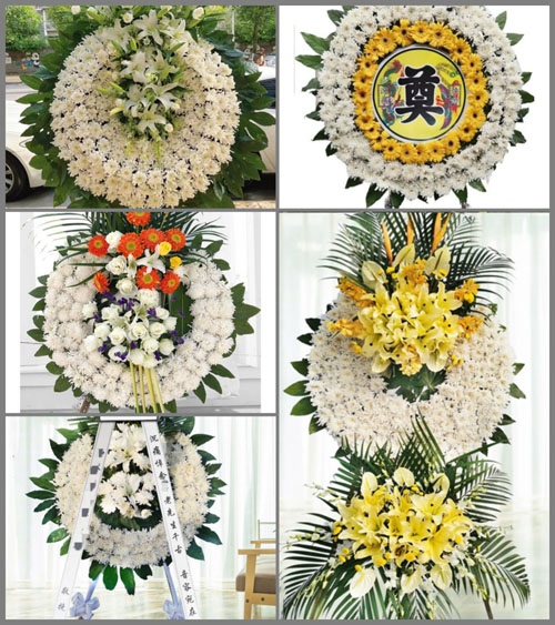 上海奉贤区奉城镇灯民村花圈速递